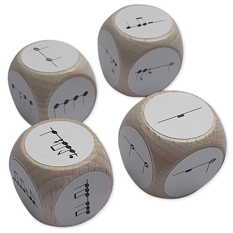 Set Würfel "Rhythmik", 4-tlg.