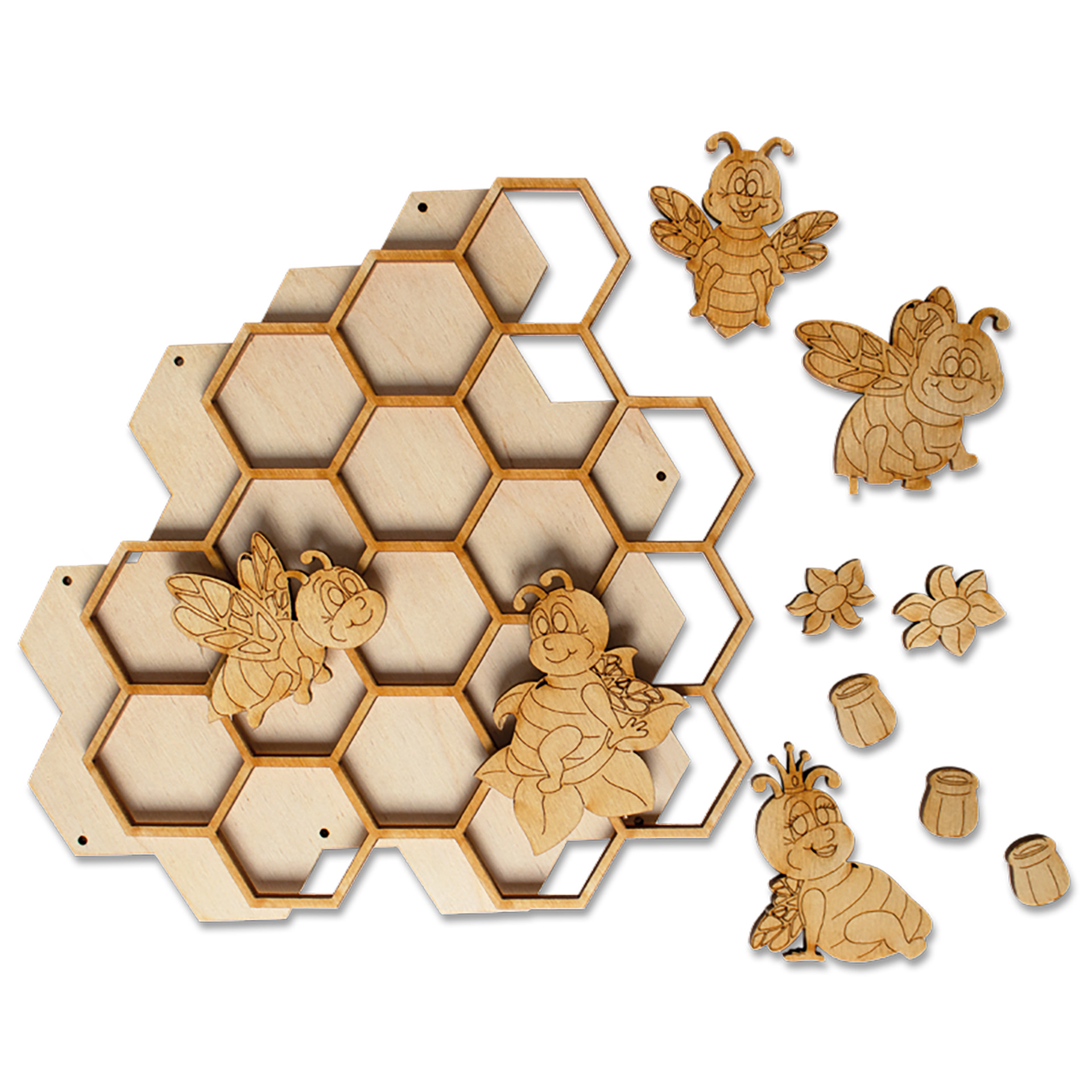 Bastelset "Bienen-Mobile", 7-tlg.