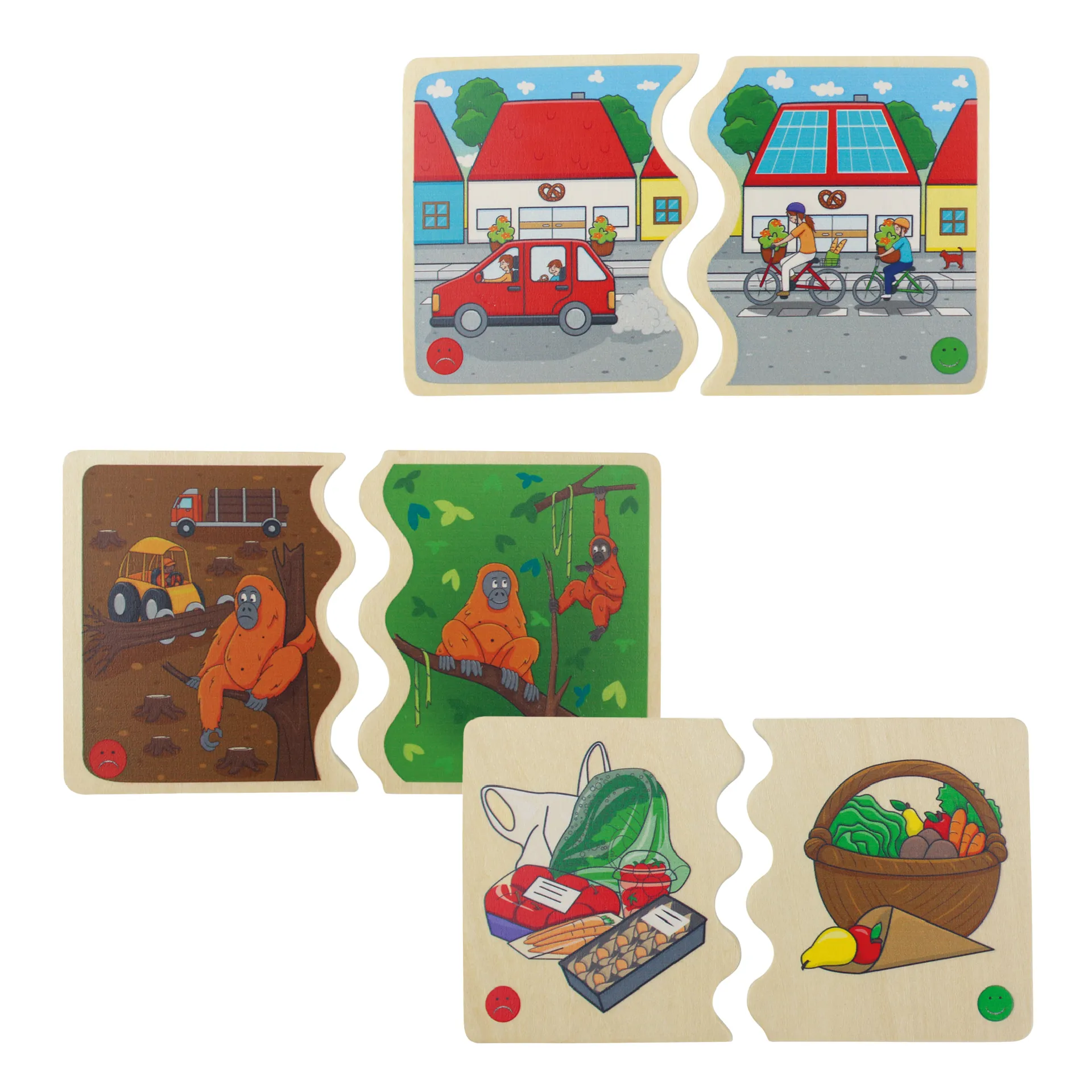 Educatief spel "Wat kan ik doen voor het milieu?", 22-delig