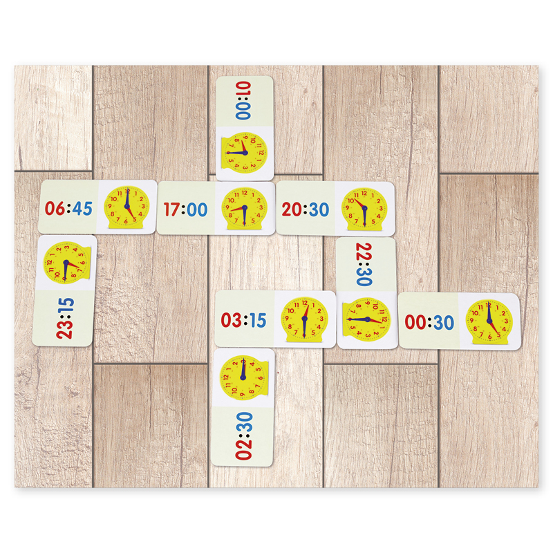 Zeit-Domino 1-24 Uhr, 36-tlg.