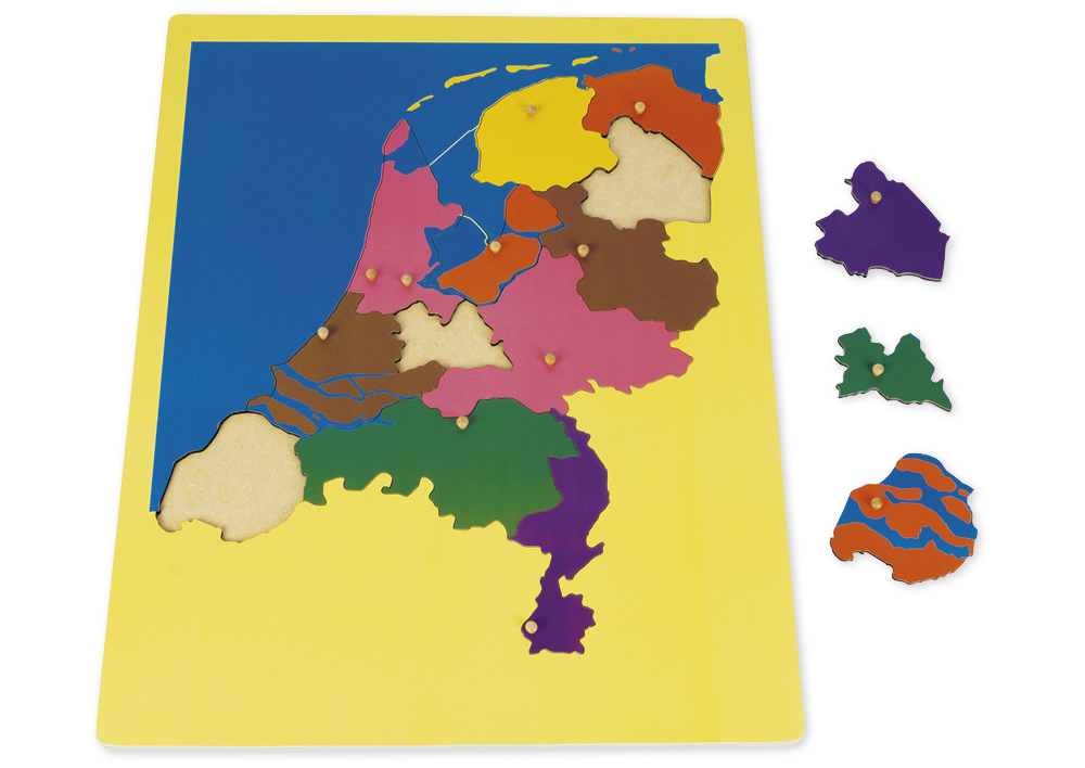 TimeTEX puslespil kort Holland "Montessori Premium"