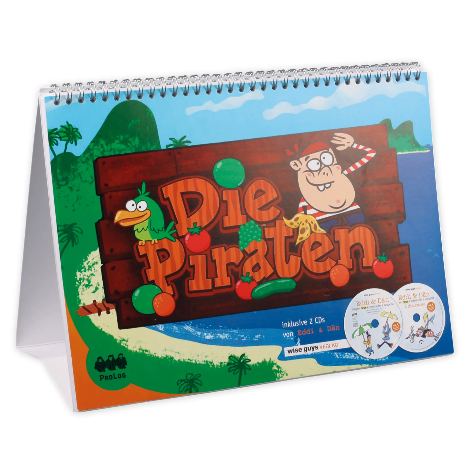 Buch "Die Piraten", 14 Seiten, Kniebuch mit Musik-CD