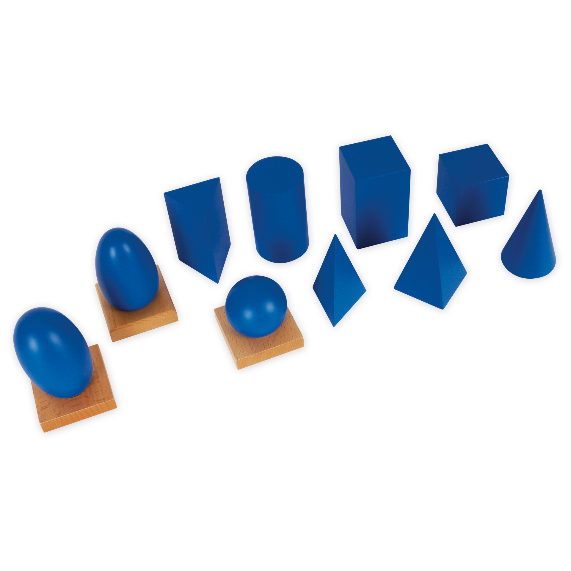 TimeTEX Set Geometrische Körper und Grundtäfelchen "Montessori Premium"