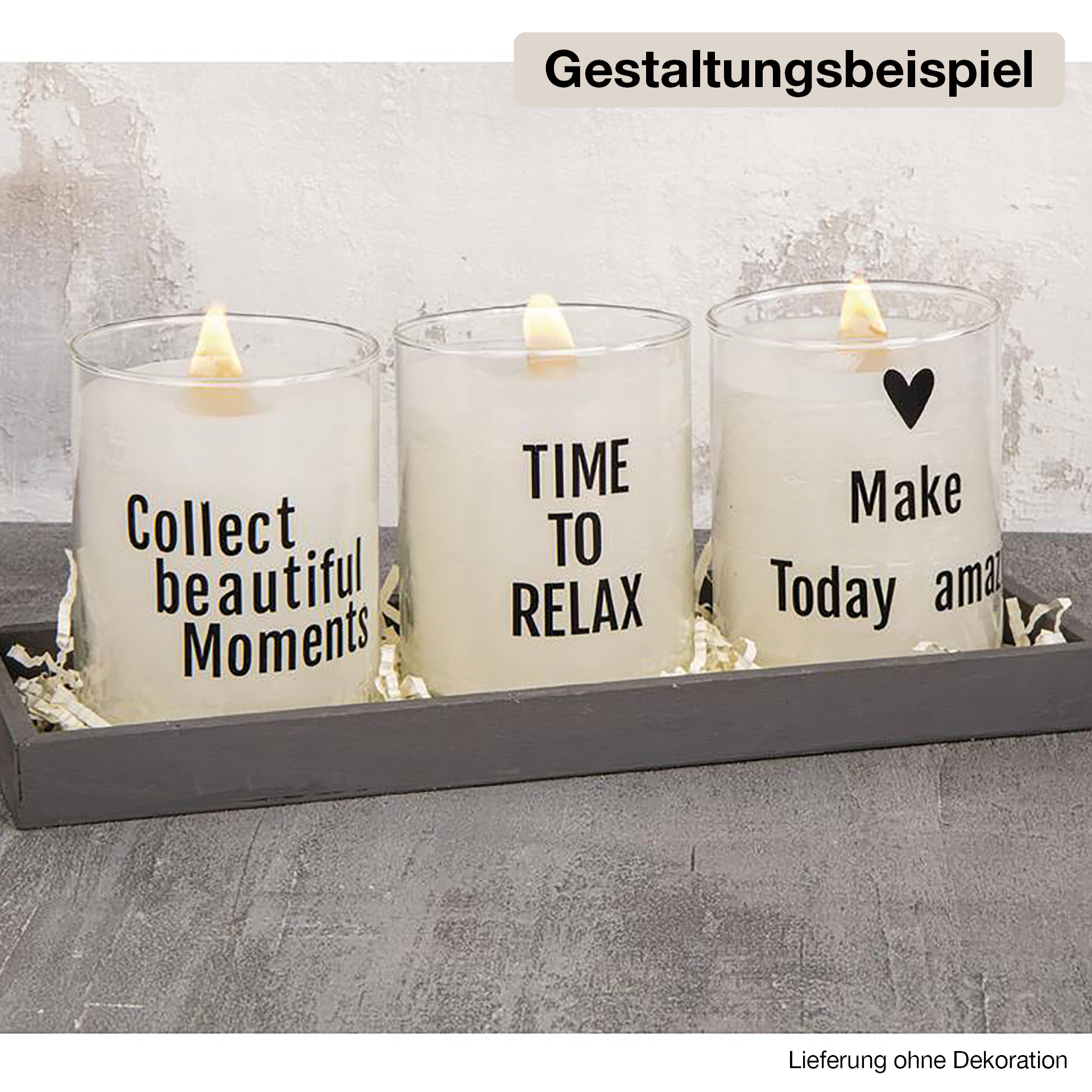 Transfer-Aufkleber "Words”, mit 3D-Effekt