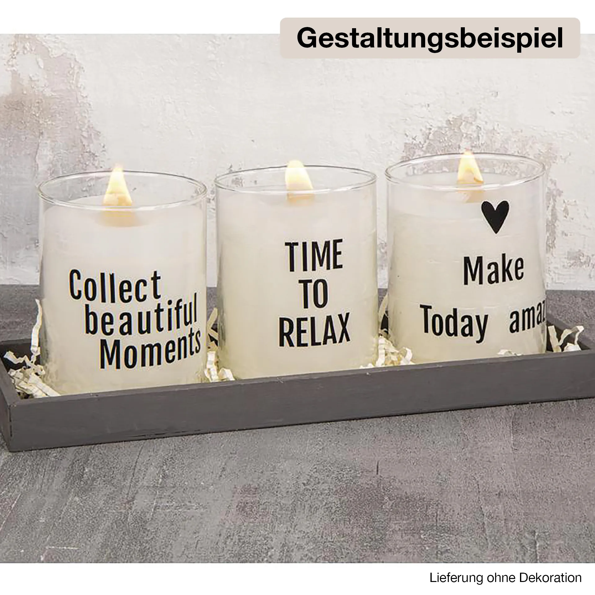 Transfer-Aufkleber "Words”, mit 3D-Effekt
