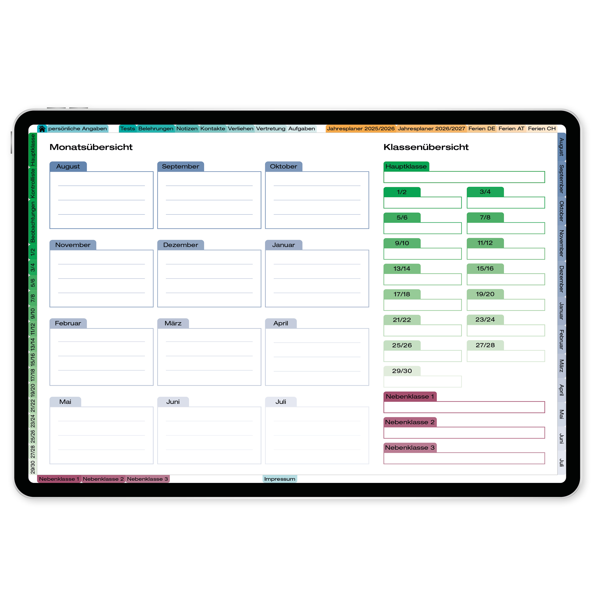 TimeTEX Digitaler Grundschul-Planer DigiPlan 2026/2027