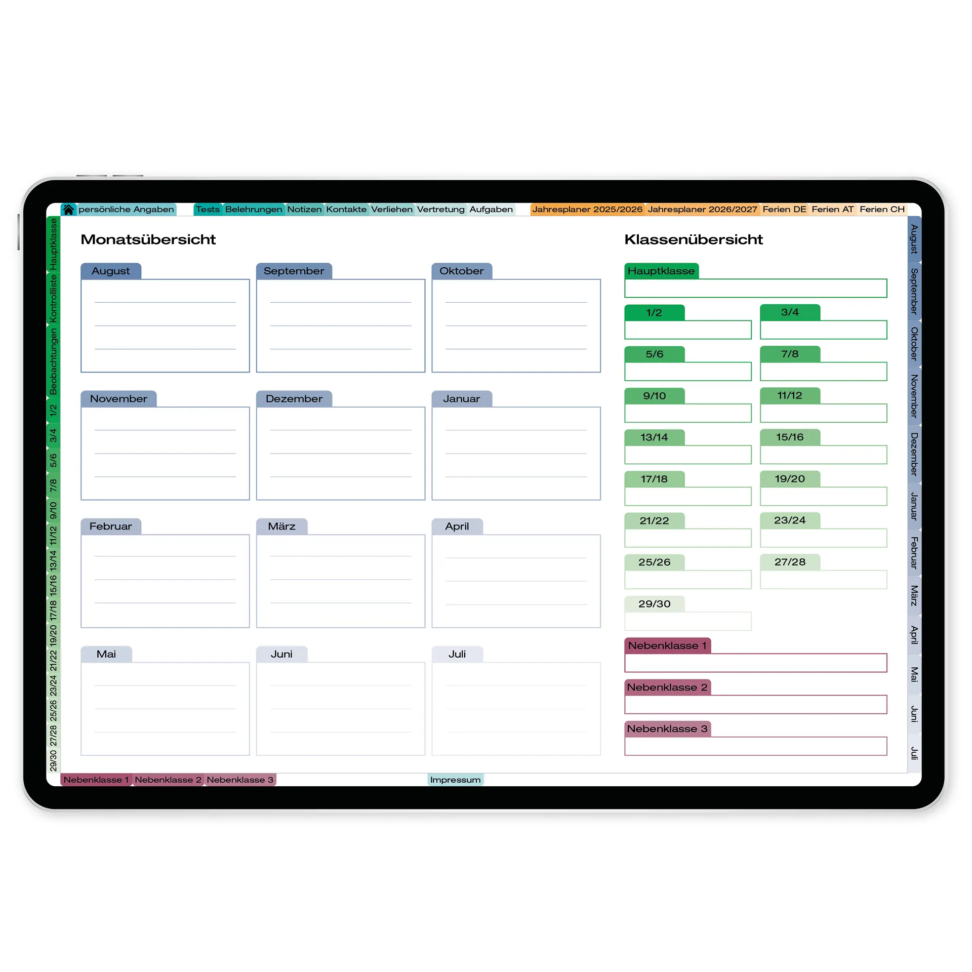 TimeTEX Digitaler Grundschul-Planer DigiPlan 2026/2027