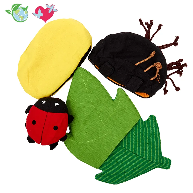 Wendepuppe "Lebenszyklus Marienkäfer", 4-tlg