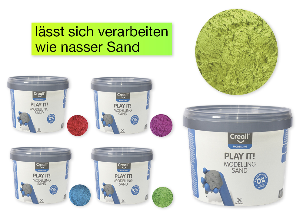 Modelliersand farbig, 750 g