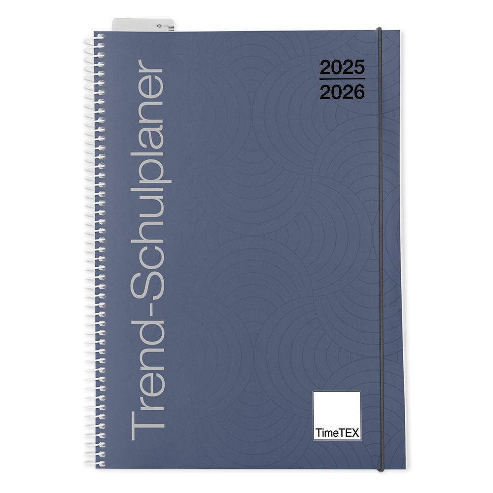 TimeTEX Trend-Schulplaner A5, 2025/2026, nachtblau