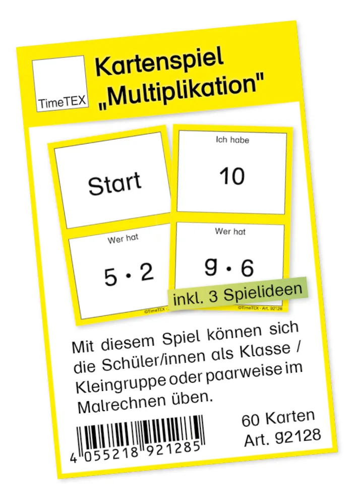 Kartenspiel "Multiplikation", 60-tlg.