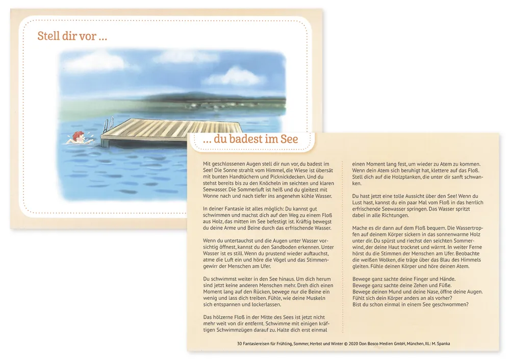 Karten-Set "30 Fantasiereisen für Frühling, Sommer, Herbst und Winter"