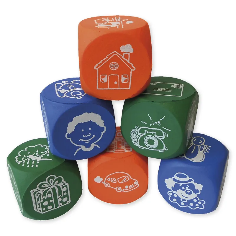 Skumkuber set om 6 delar "Bilder", 4 cm