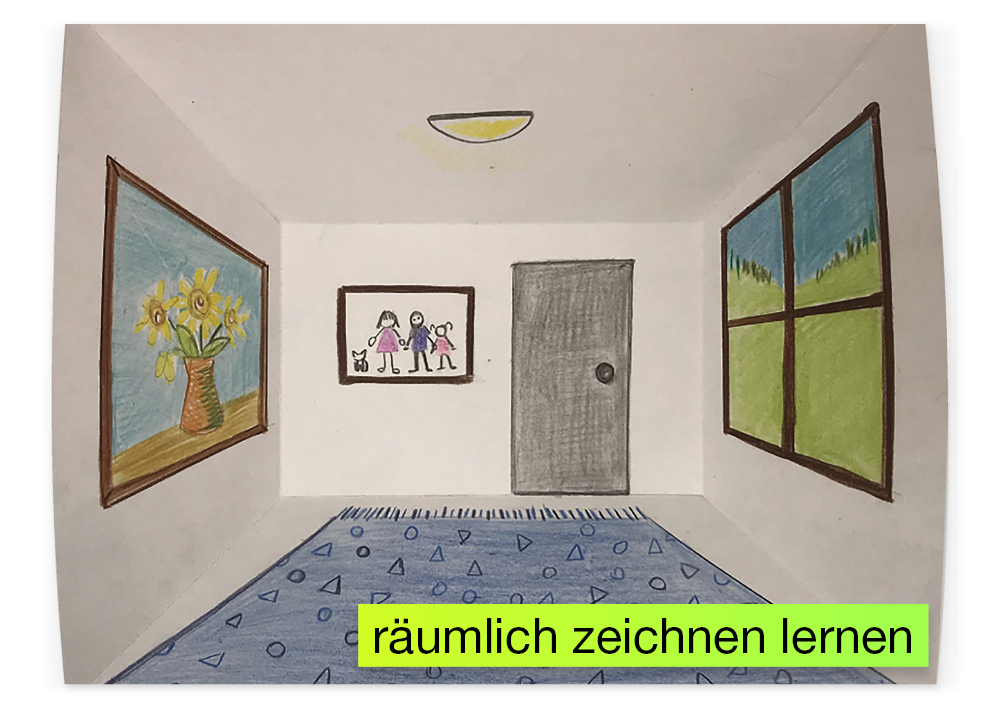 Räumliche Perspektive, 28x33 cm, 36 Blatt