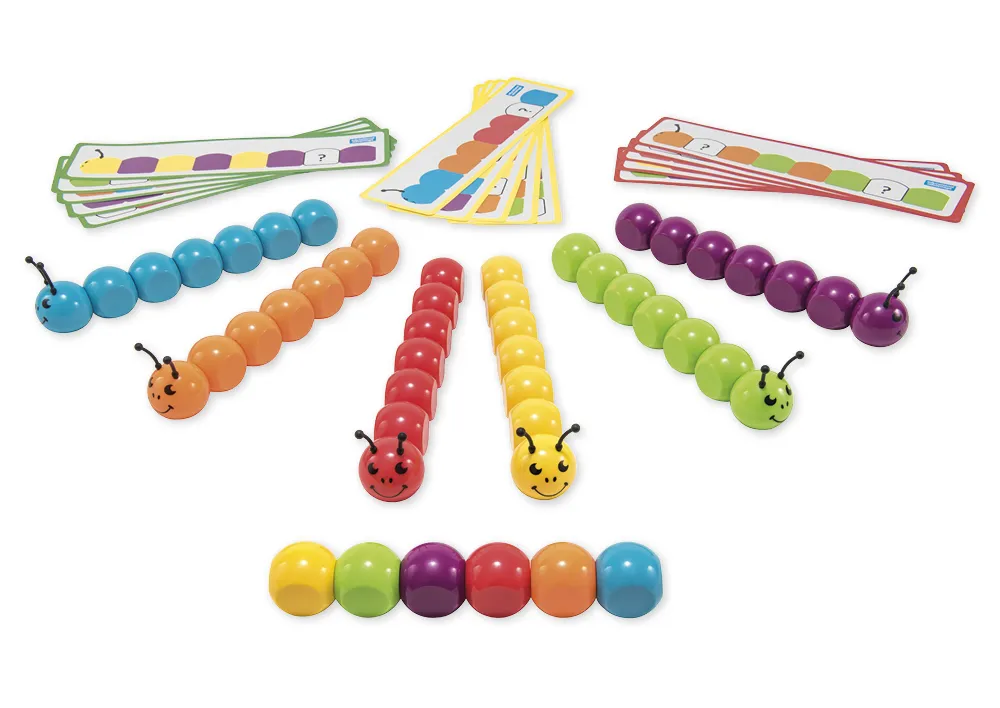 Lernspiel "Magnetische Raupen", 63-tlg.