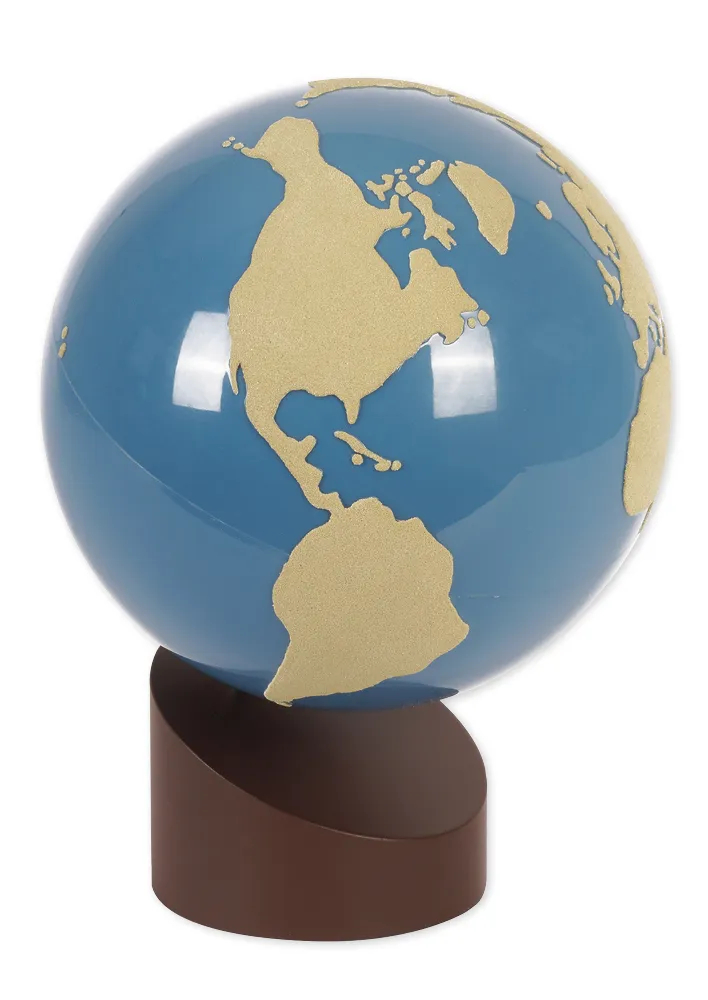 TimeTEX klot land och vatten, sandpapper "Montessori Premium"