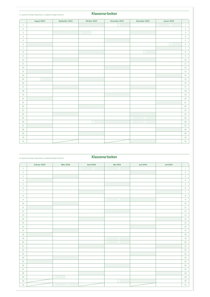 s+w Unterrichts-Planer A4++ 26/27 Flexi - 10 Stunden