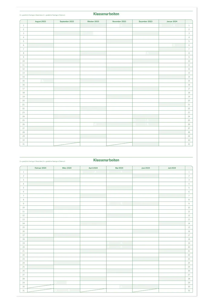 s+w Unterrichts-Planer A4++ 26/27 Flexi - 10 Stunden
