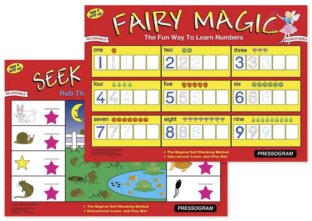 TimeTEX Zaubertafel "Mathematik" Englisch Zauberhaftes Zählen