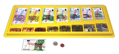 Set Euro-Rechengeld in Kassette, 290-tlg.