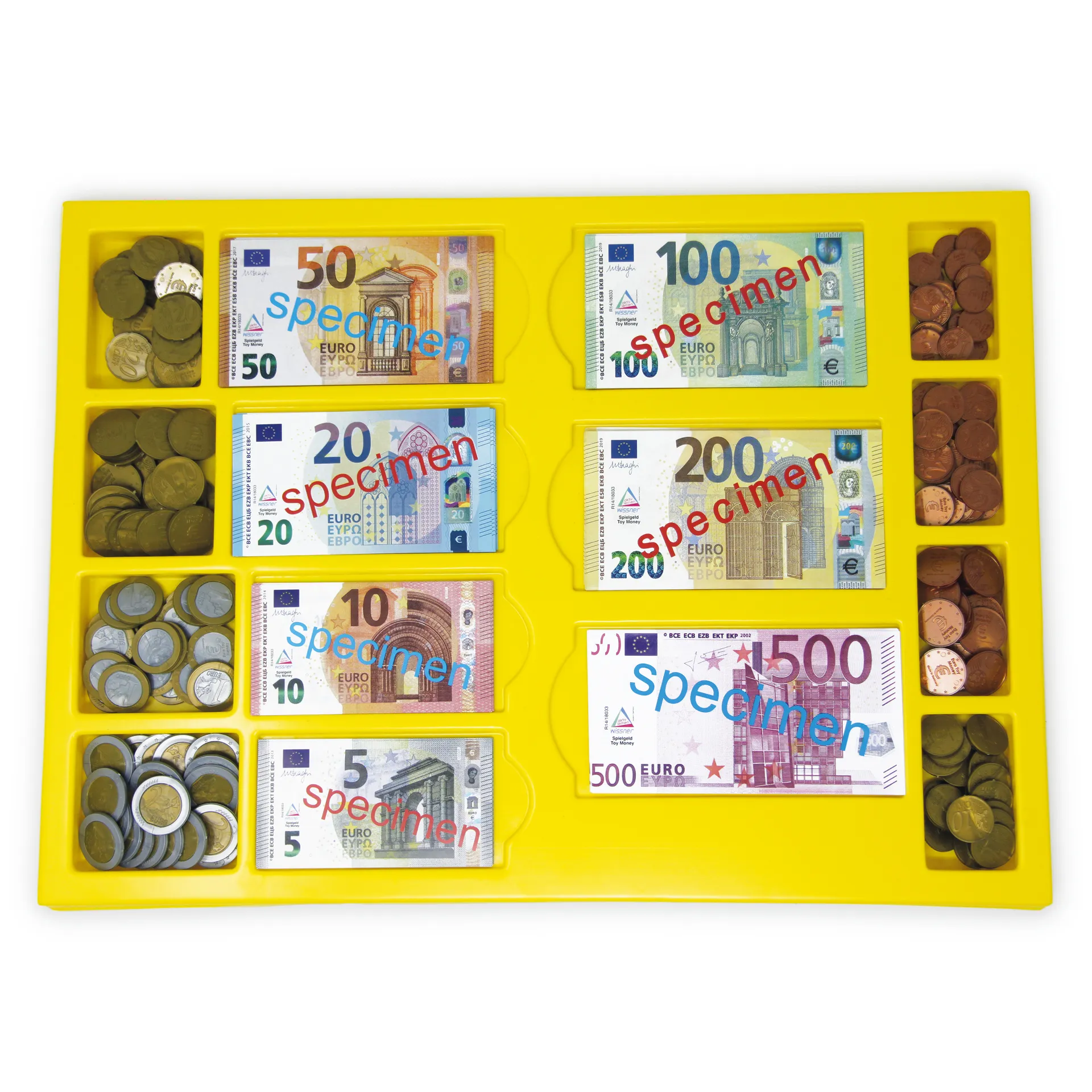 Set Euro-Rechengeld in Kassette, 290-tlg. Set Euro-Rechengeld in Kassette, 290-tlg.