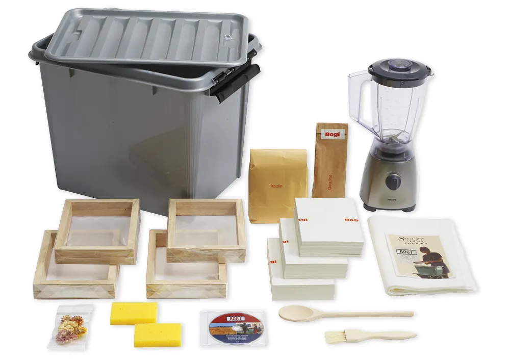 Gruppen-Set Papierschöpfen mit elektrischem Mixer, 35-tlg.