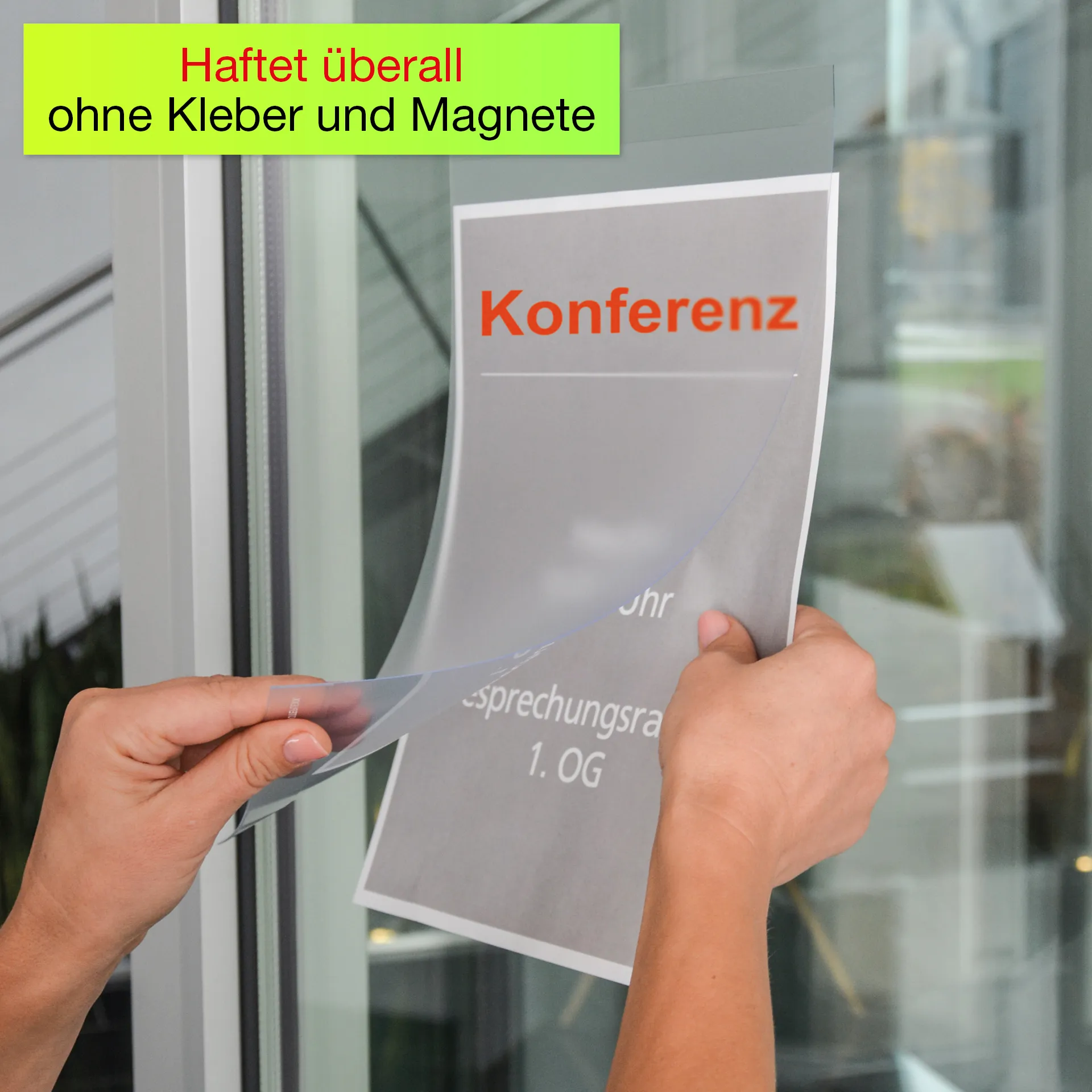 TimeTEX Plastficka affischficka A3, självhäftande