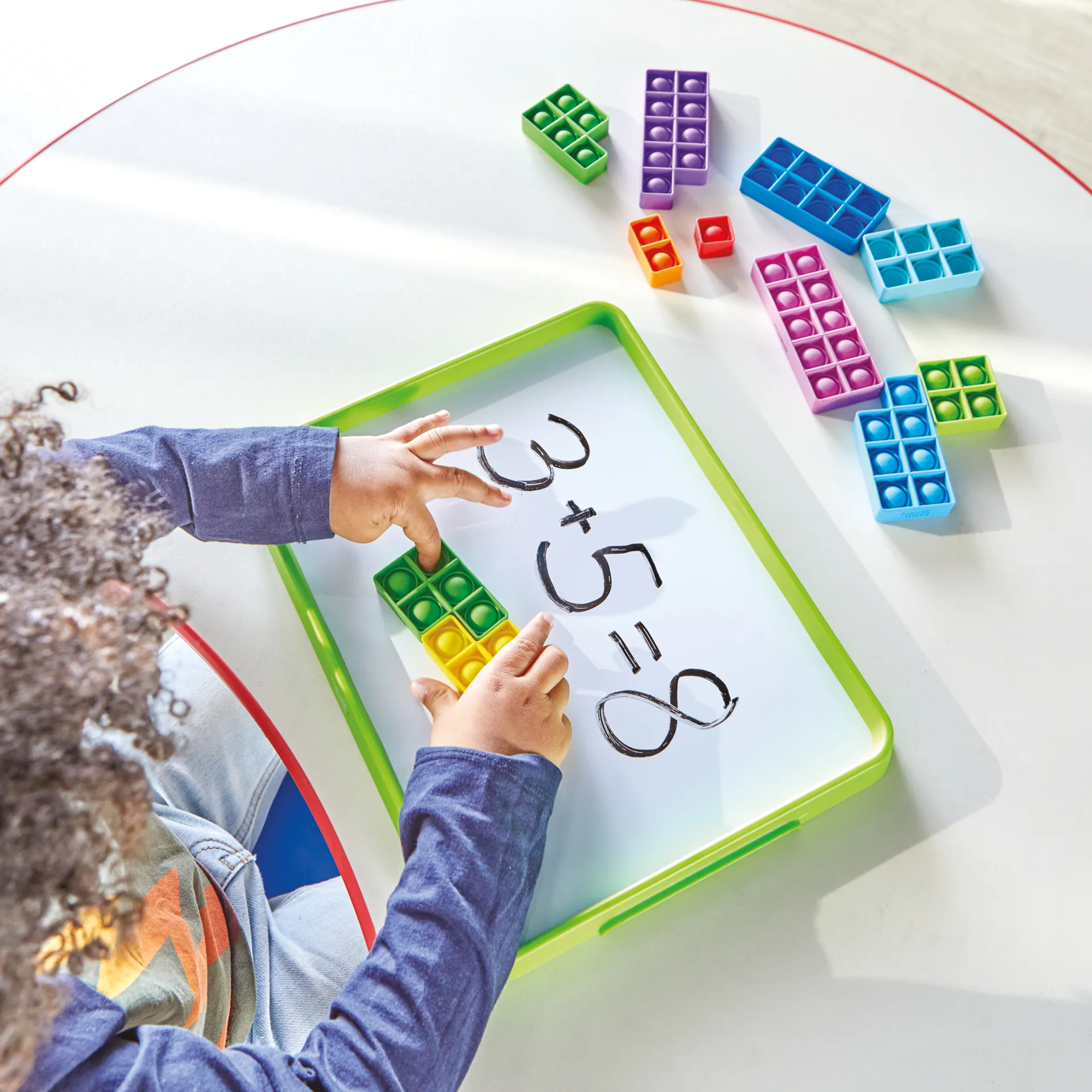 Poppers matematik "Talområde op til 10", sæt med 11 dele.