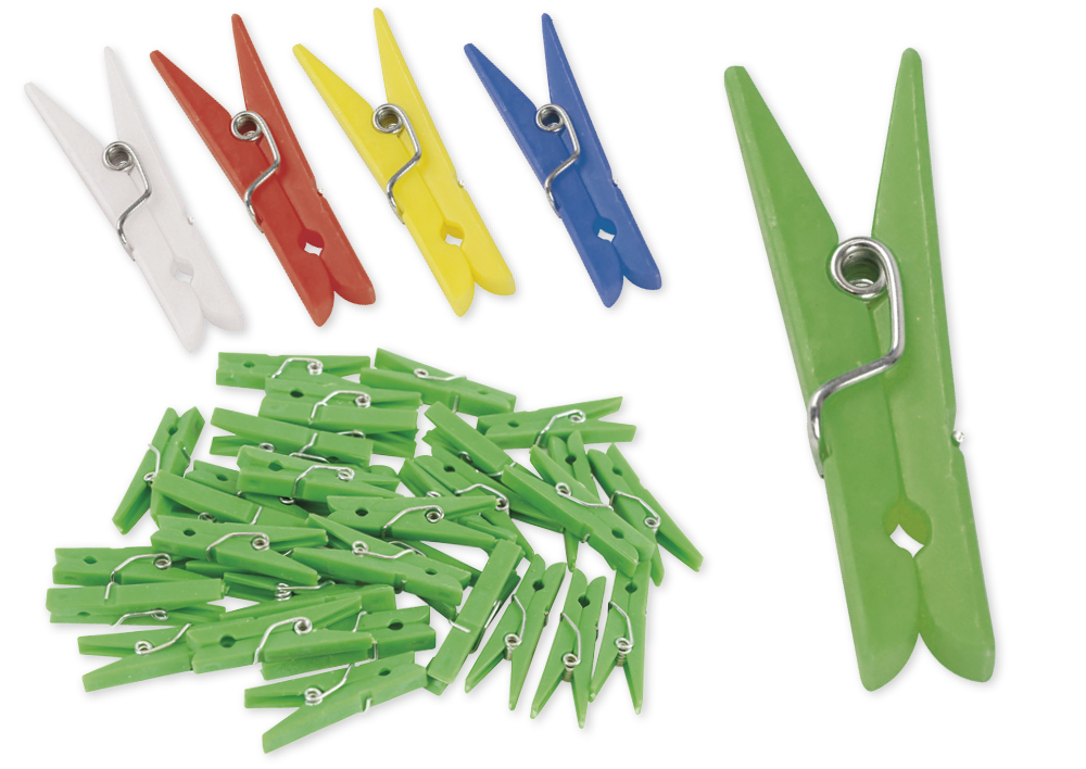 TimeTEX Kunststoff-Klammern 35 mm (für Markierungen), 50 Stück