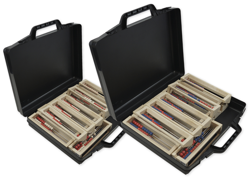 Klassuppsättning beräkningsramar för 20 nummerserier, 24 stycken, i ett fodral