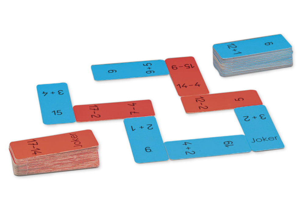 TimeTEX Addition- und Subtraktion-Domino XL, 20er Zahlenraum, 60-tlg.