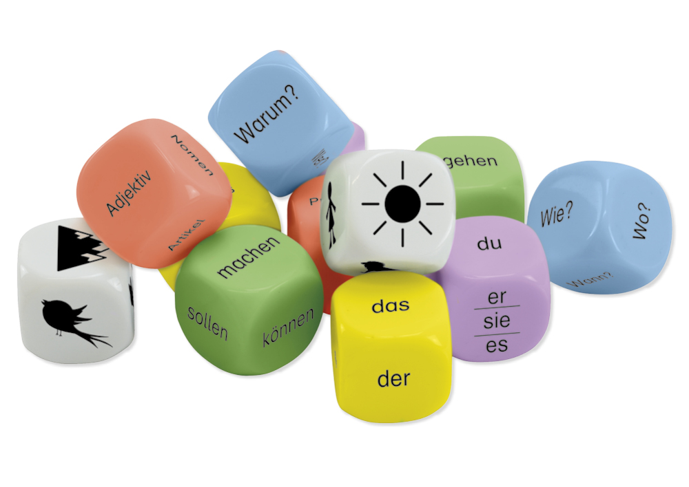 Würfel-Set „Deutsch“ 12-tlg., 20 mm in Box