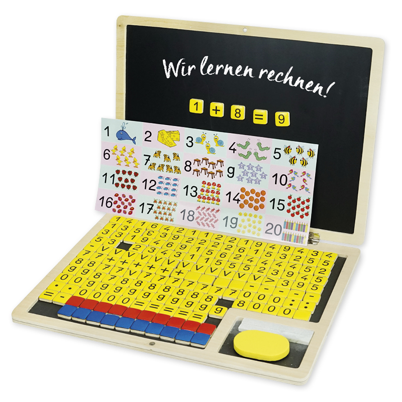 Hagemann TimeTEX Rechen-Klapp-Computer, 189-tlg., Holz, magnetisch