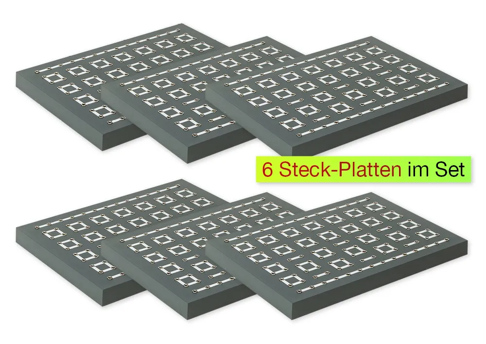 Universal-Steckplatte, 6 Stück