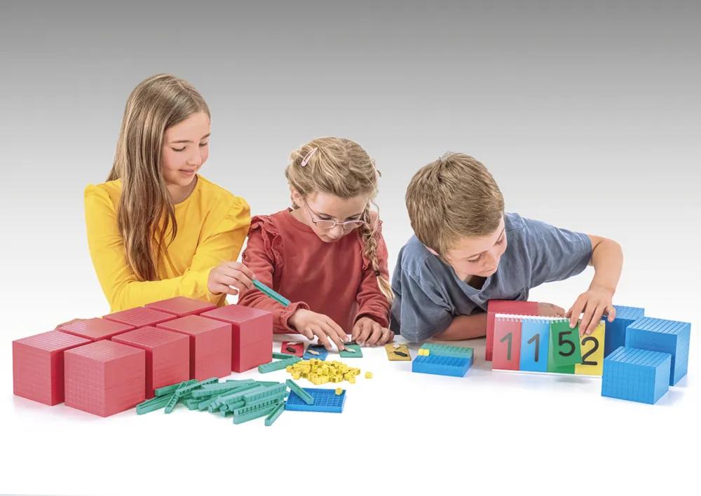 Klassensatz Dienes Dezimal-Rechensatz XL, 198-tlg., im Karton