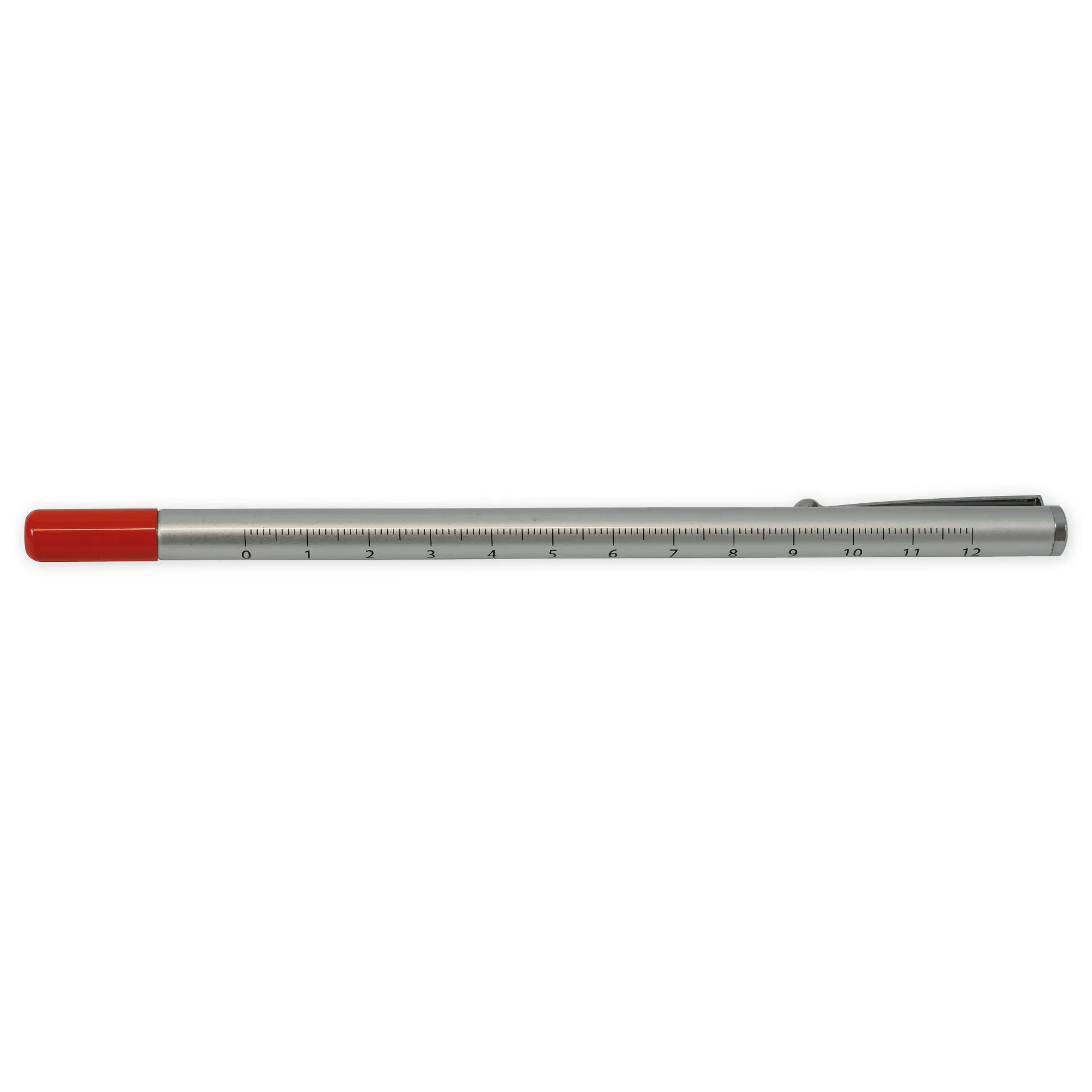 Teleskop-Korrigier-Stift rot mit Clip + 2 Ersatz-Minen