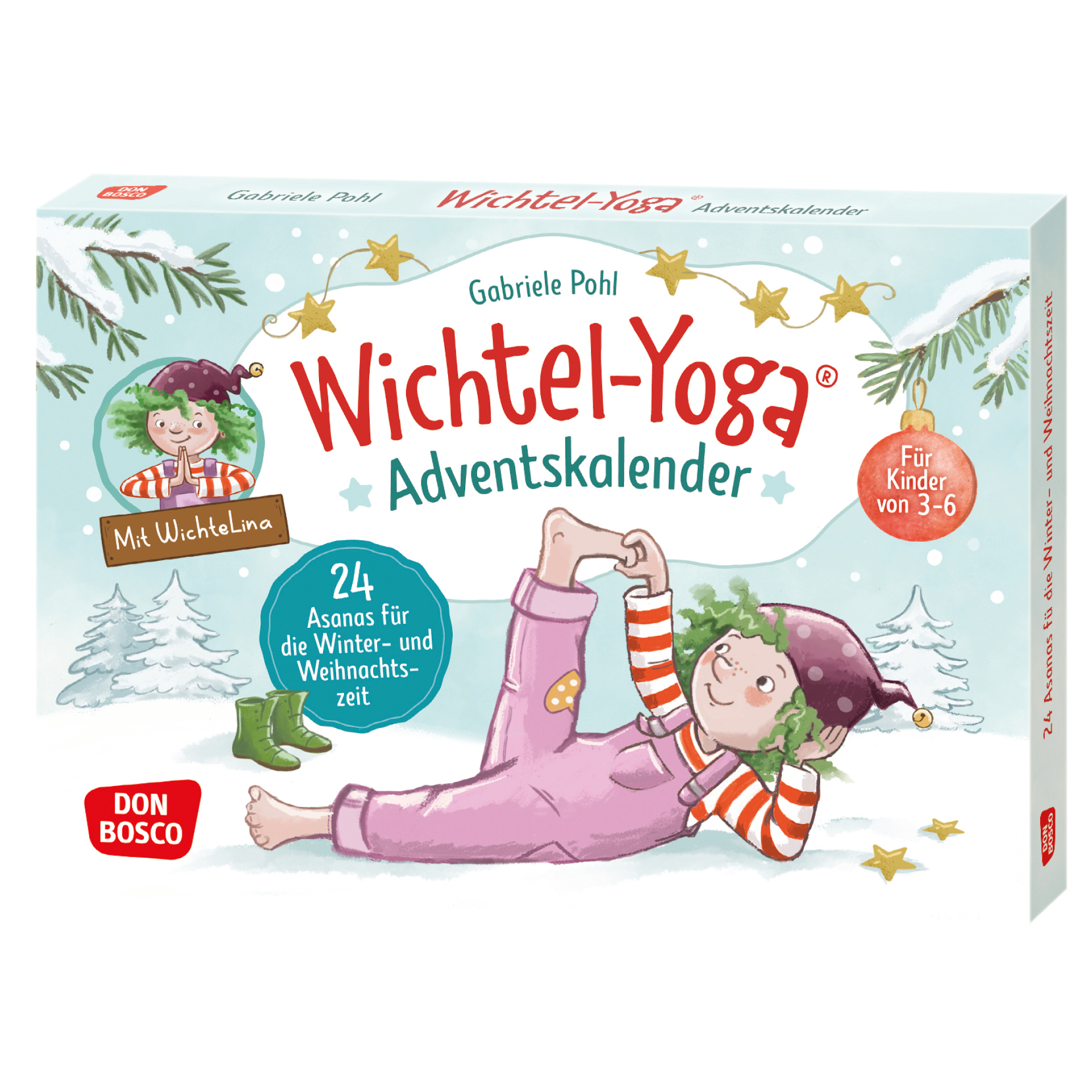 Karten-Set "Wichtel-Yoga Adventskalender", 32 Stück