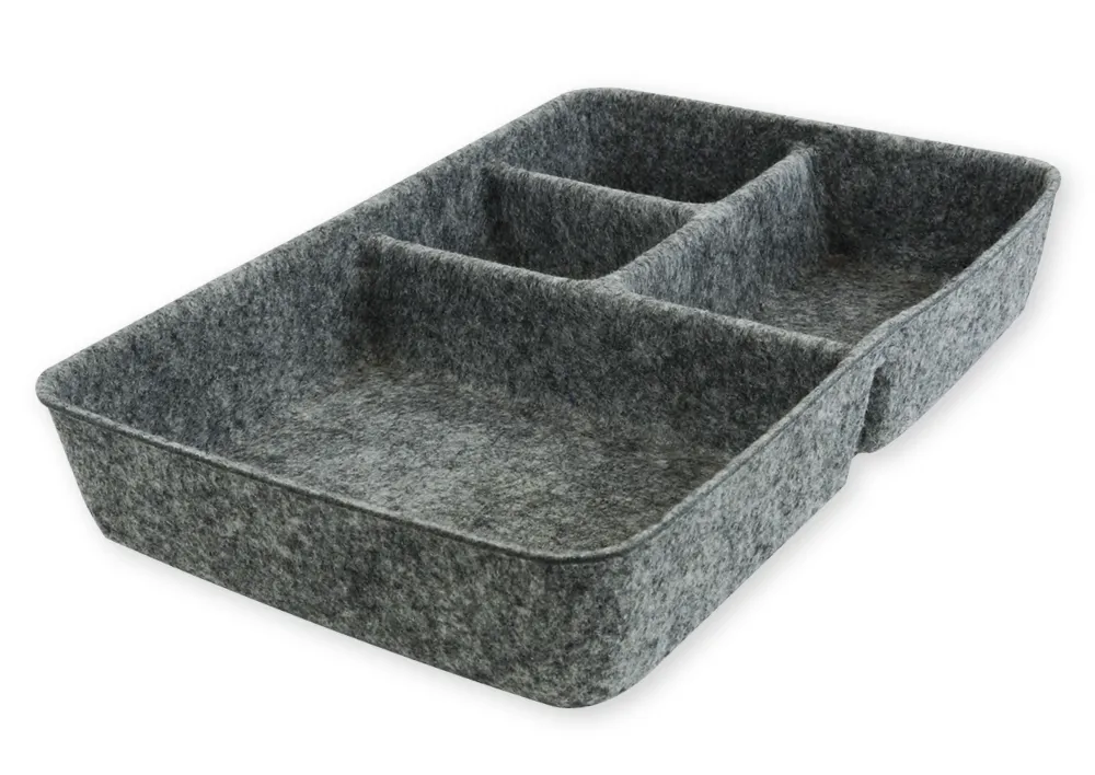 Bordarrangör "Filzi" av filt, grå