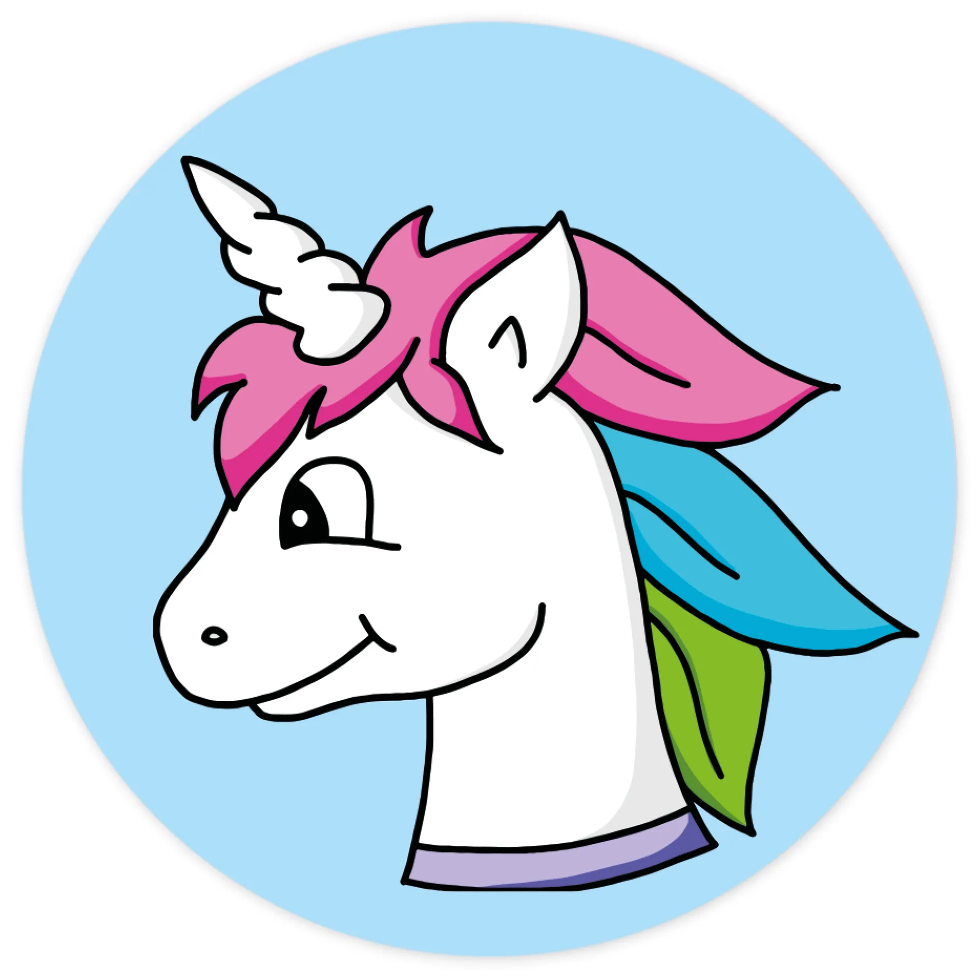 Belobigungs-Aufkleber "Einhorn" in Spender-Box, 500 Stück