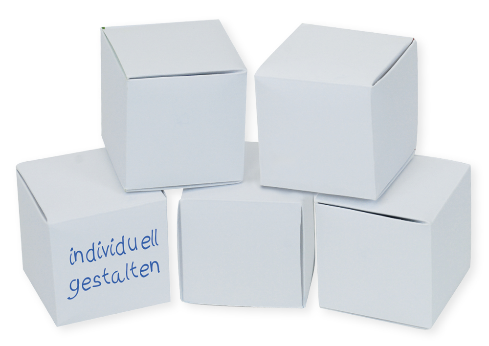 Hagemann TimeTEX Blanko-Würfel aus Pappe, 5 cm, 5 Stück