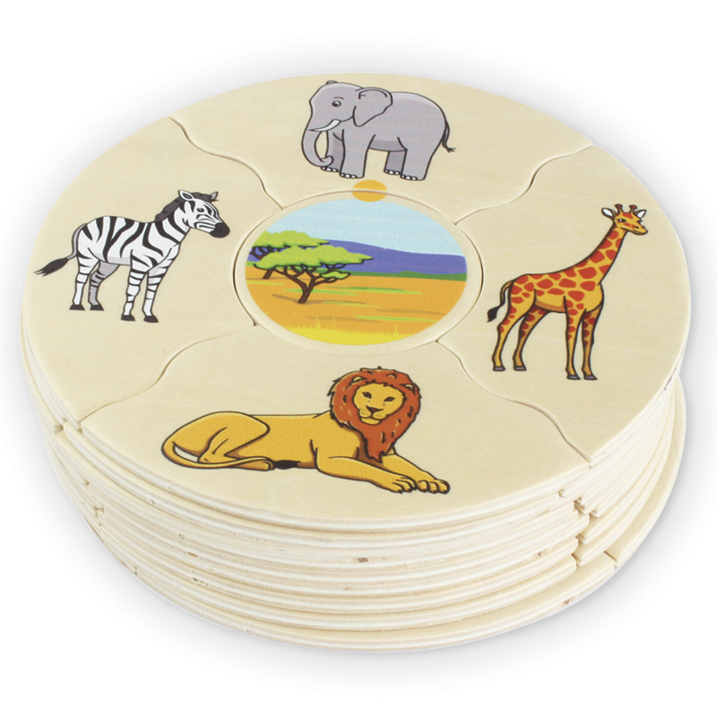 Puzzle-Set "Tierwelten - Lebensräume der Tiere", 45-tlg. Puzzle-Set "Tierwelten - Lebensräume der Tiere", 45-tlg.