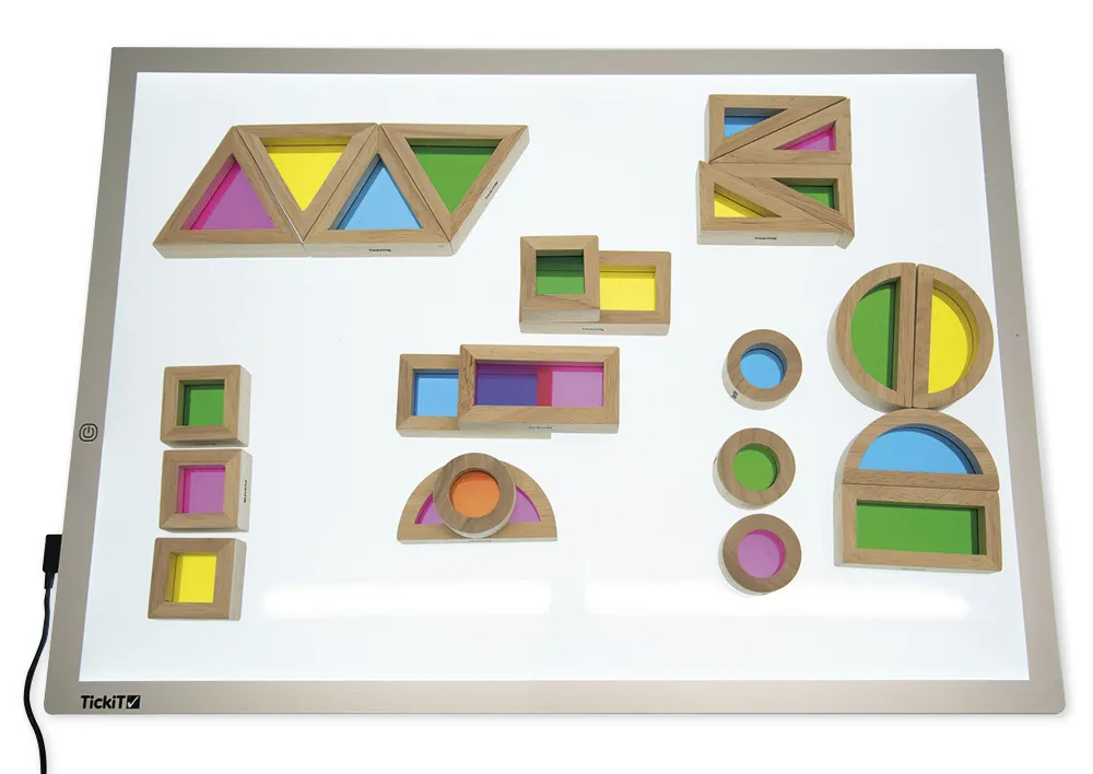 Houten bouwstenen "Regenboog", 24-delig