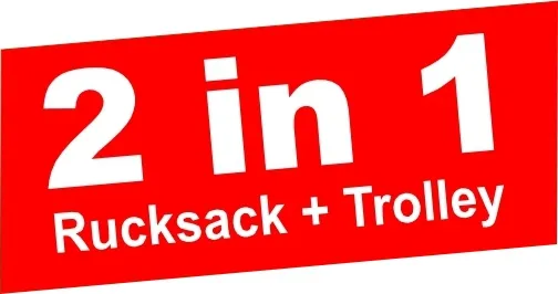 TimeTEX Rucksack-Trolley "Bimobil II", mocca, Nylongewebe II./SO