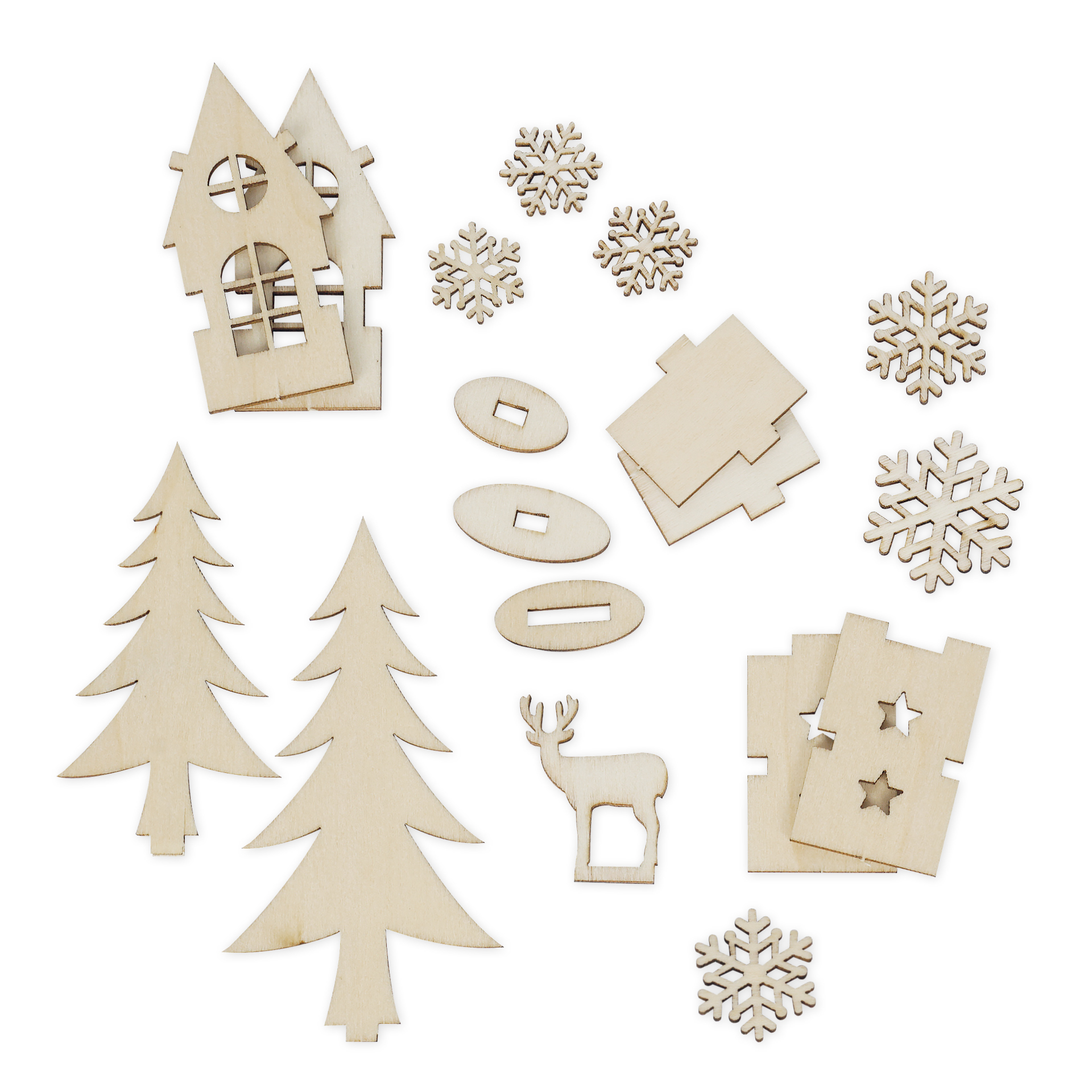Bastelset Holzfiguren "Winterzauber"