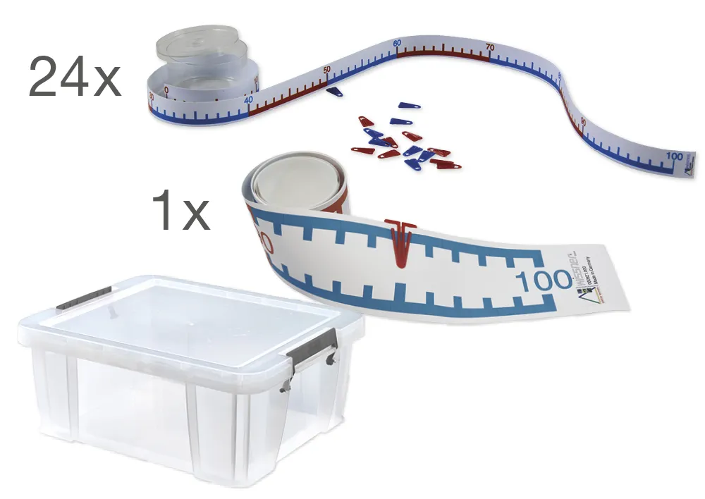 Klassensatz Zahlenstrahl-Rechenband 1-100, 25-tlg., in Box