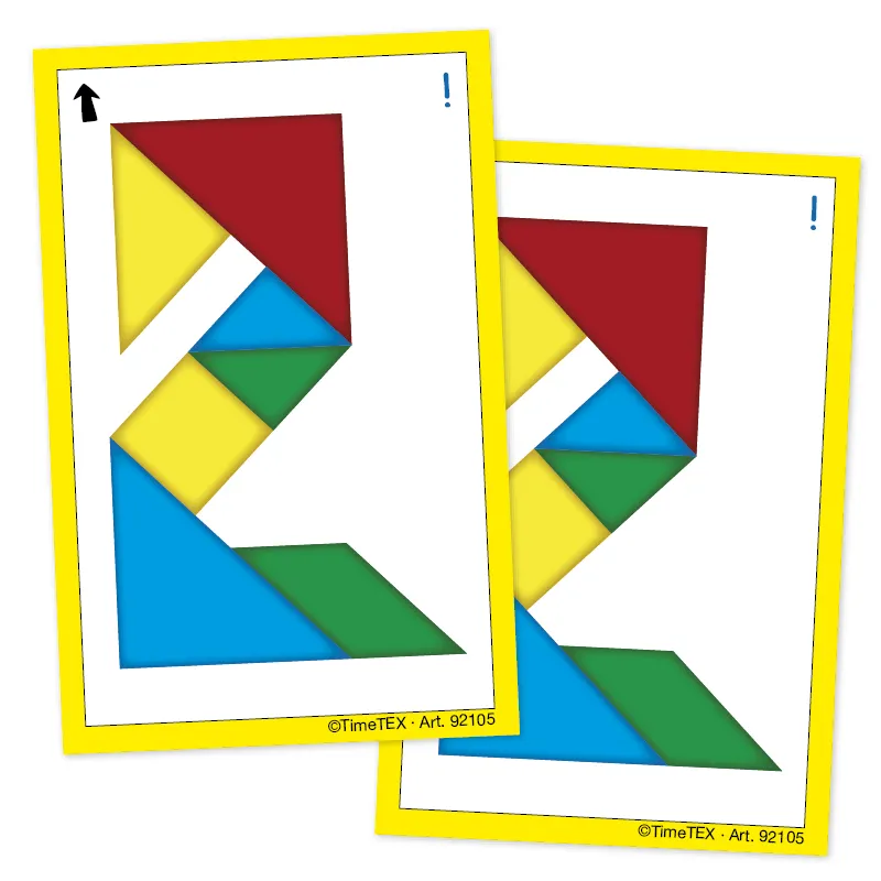 Kartenspiel "Tangram" in Etui