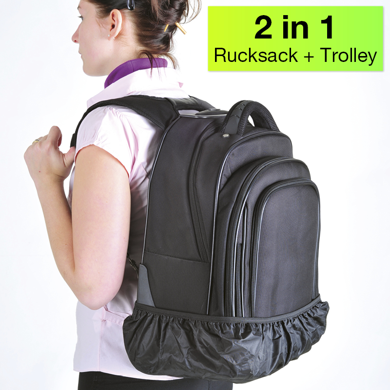TimeTEX Rucksack-Trolley "Bimobil II", rot, Nylongewebe  II./SO