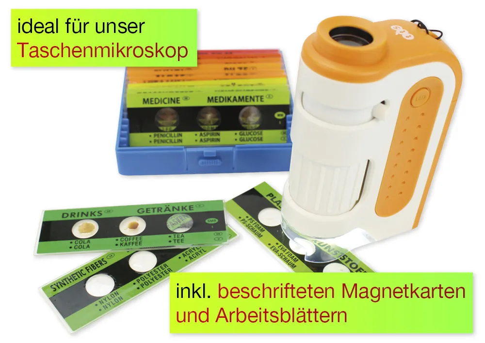 Fertig-Präparate zum Mikroskopieren, 36 Stück