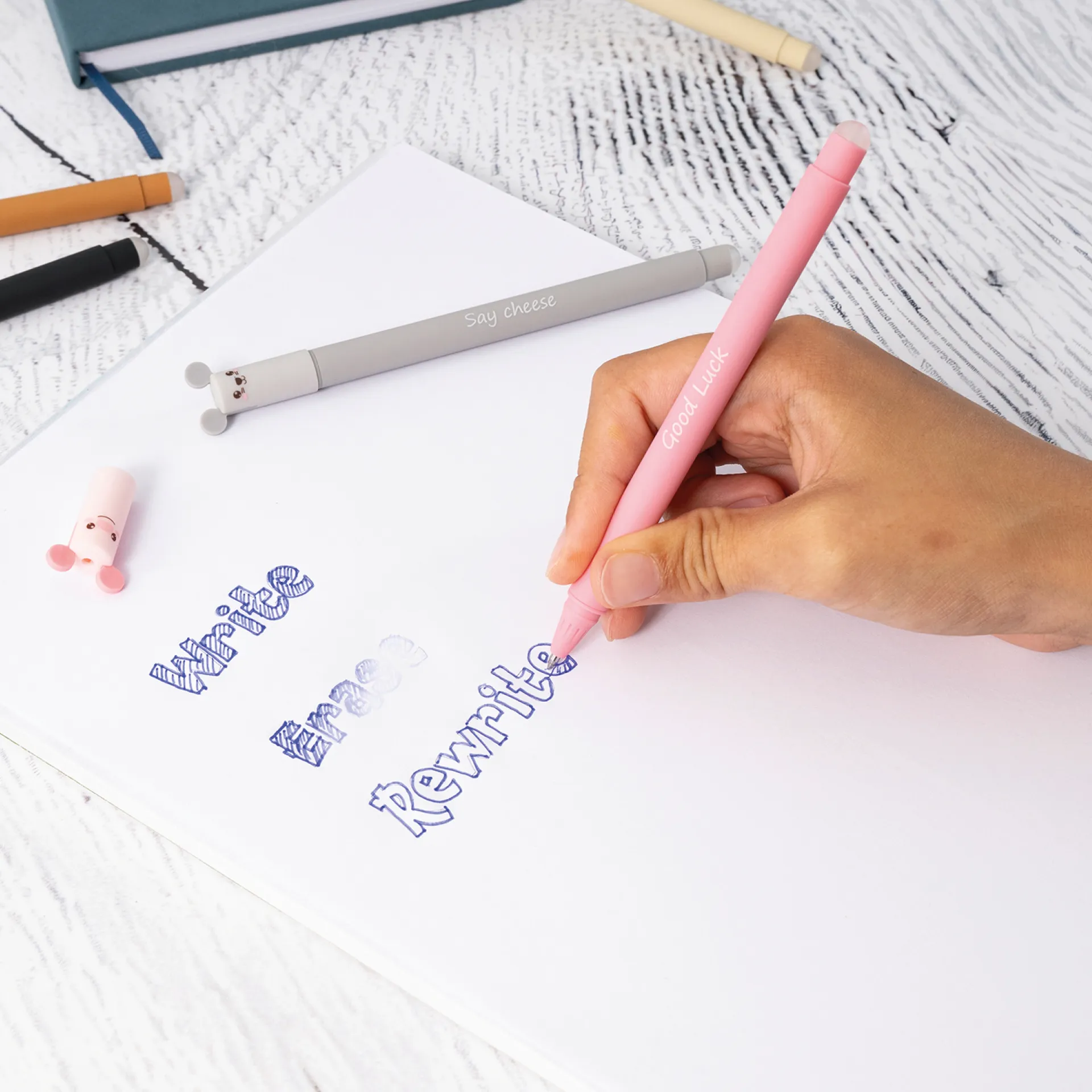 Eberhard Faber Uitwisbare Pen Erase-it Christmas Special 3 stuks