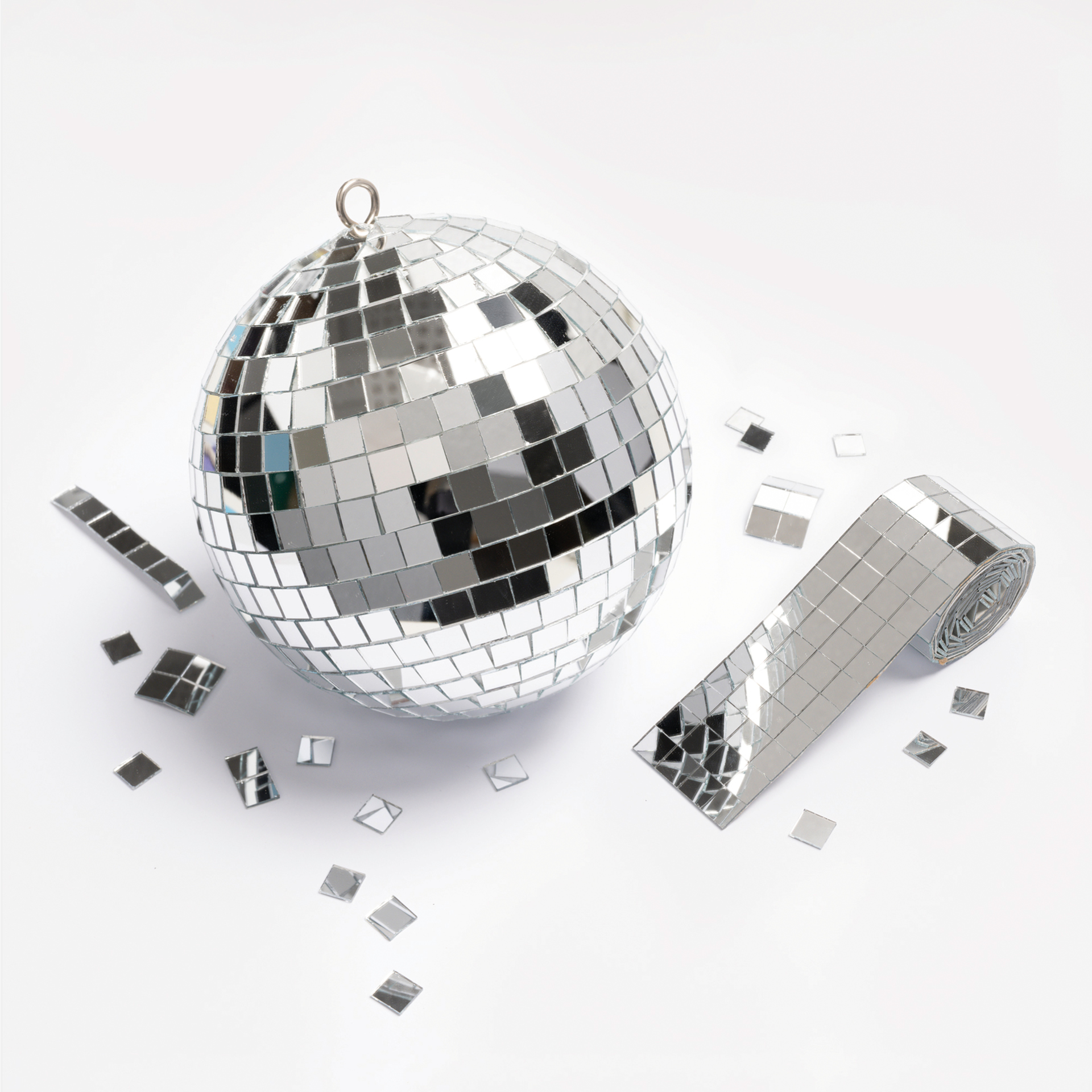 Hagemann Spiegelsteine Mirror Tile Rolls, 10x10 mm, 800 Stück